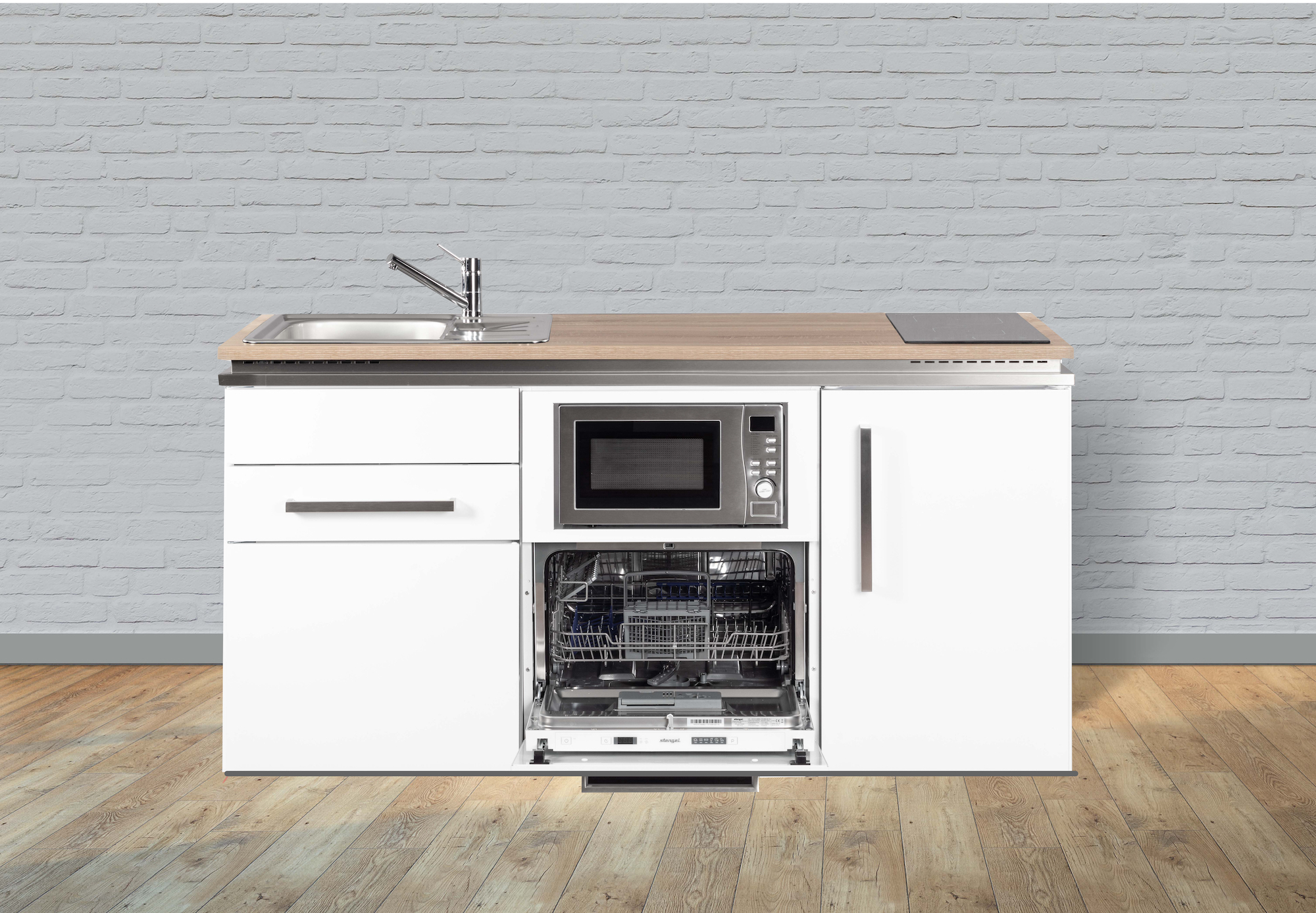 MDGSM170-GIK Miniküche Designline MDGSM 170 - Mit Geschirrspüler - Mikrowelle
