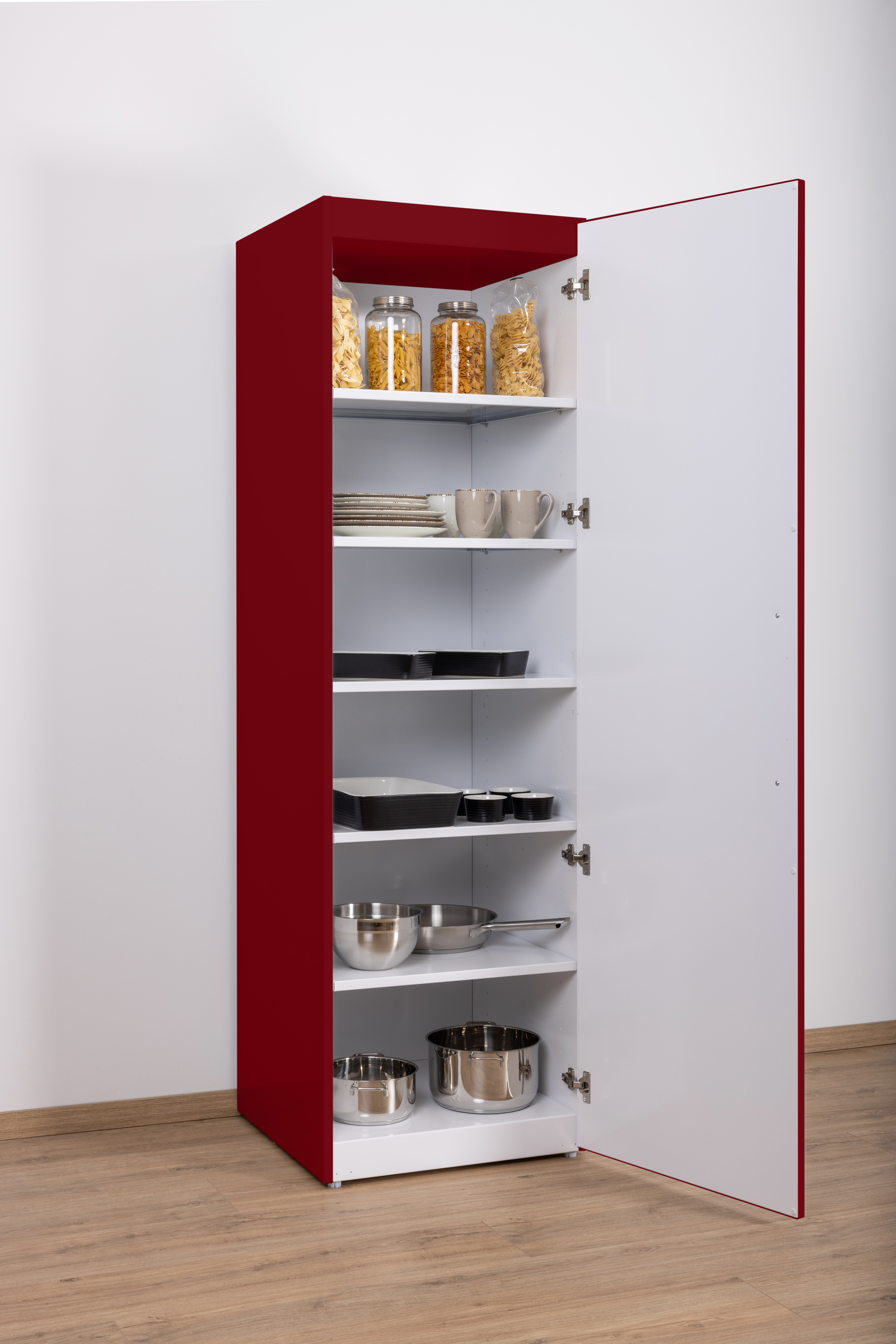 Hochschrank-SchrNg-offen-Bordauxrot