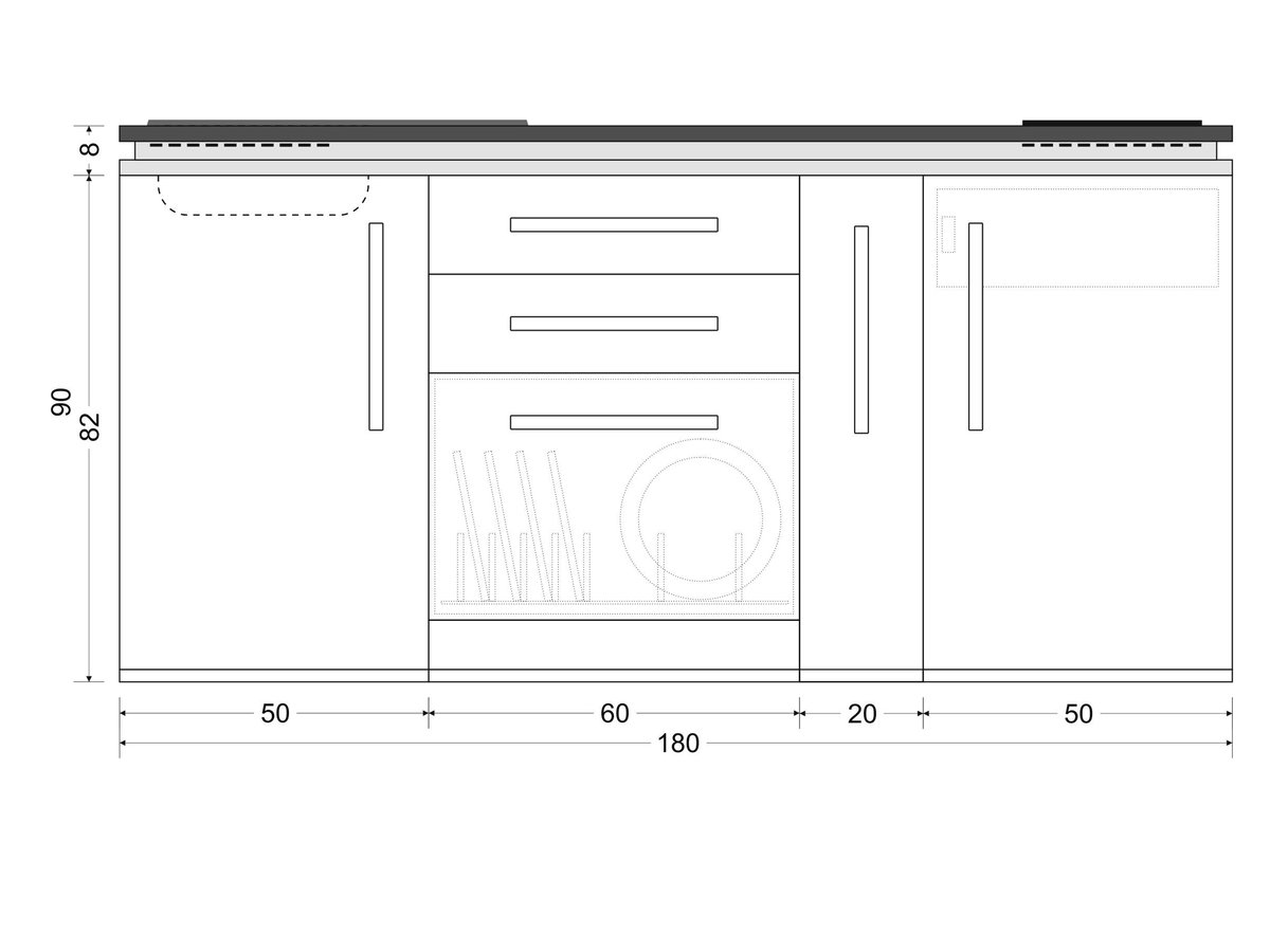 stengel-minikueche-designline-mdgs-180a-mit-kuehlschrank-geschirrspueler-und-apothekerauszug11