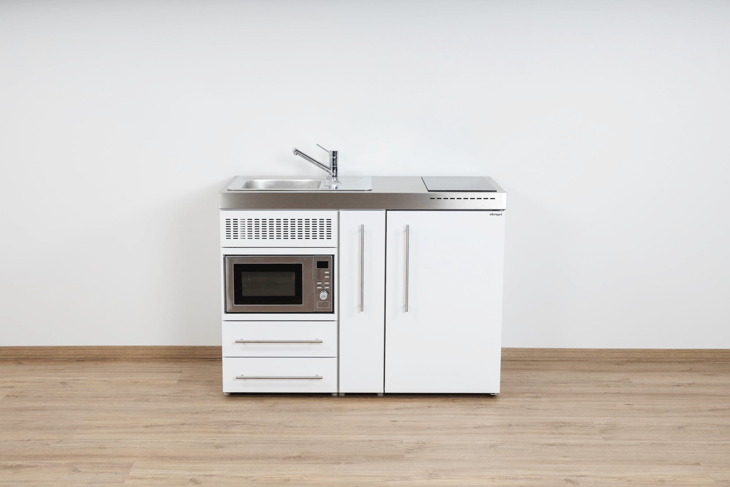 MPM120A-Wei Miniküche Premiumline MPM 120 A - Mit Mikrowelle