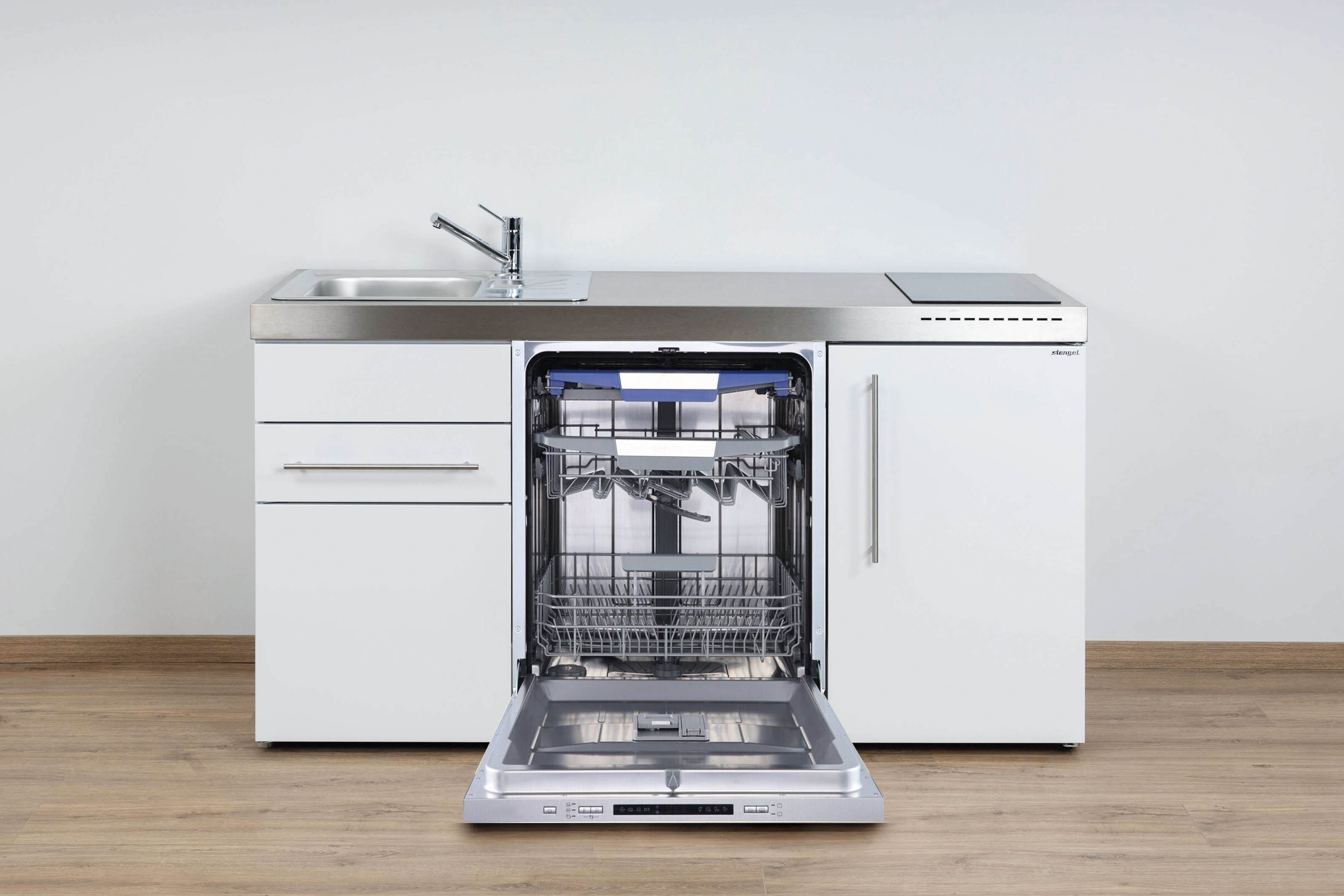 Miniküche Premiumline MPGGS 160 - Mit Geschirrspüler Groß für 15 Gedecke