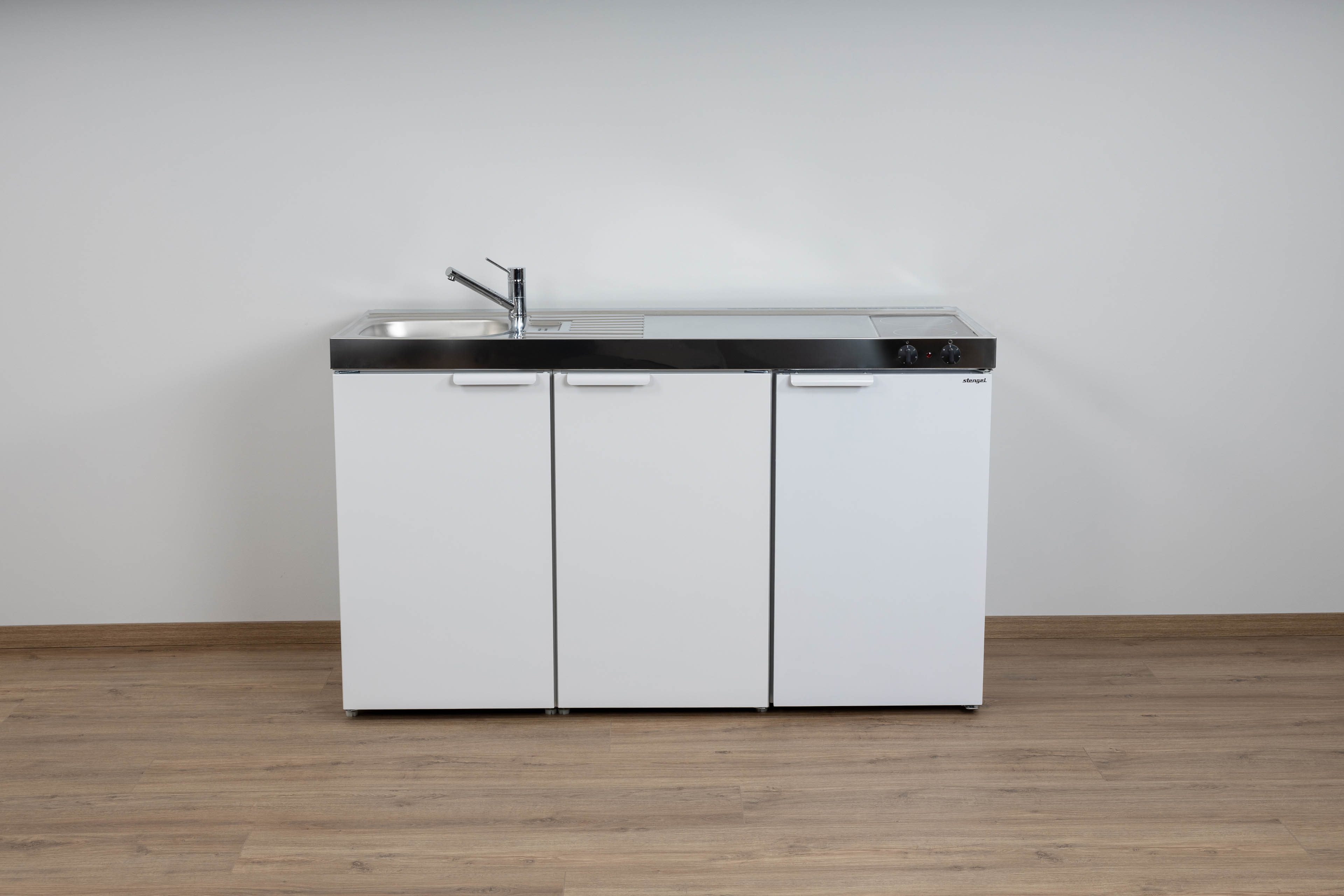 MK150-Glaskeramik-Wei Miniküche Kitchenline MK 150