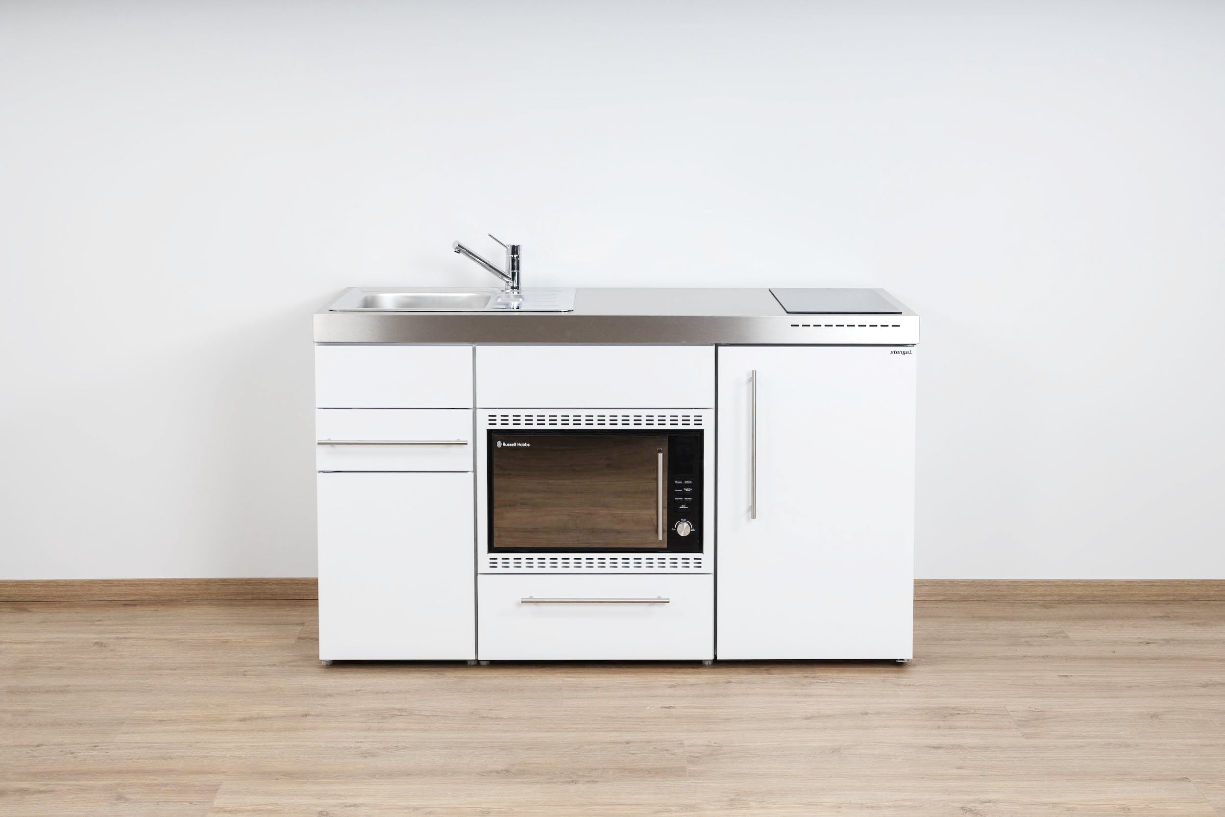 MPMOS150-Weiss Miniküche Premiumline MPMOS 150 - Mit Mikrowellenofen 30l