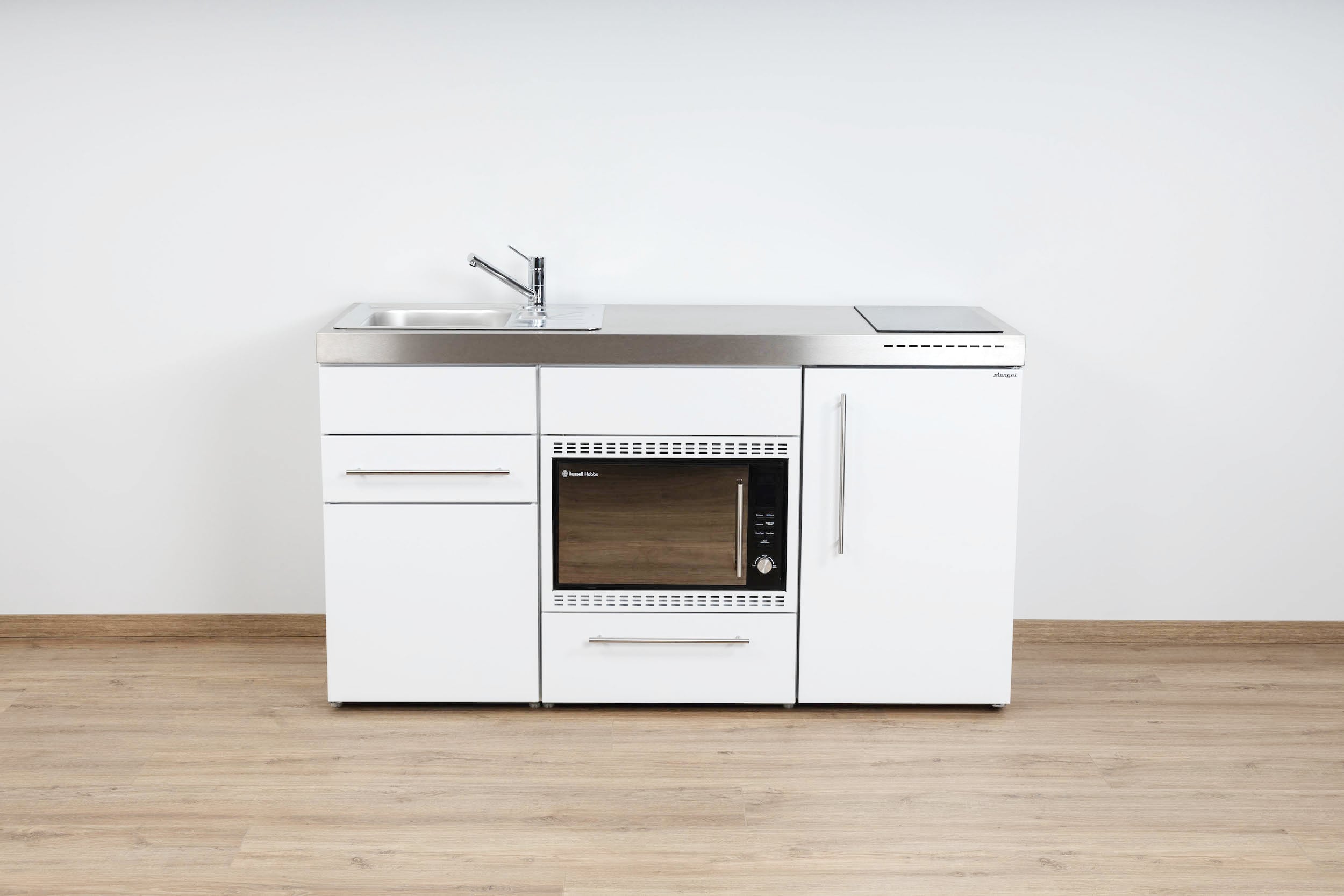 MPMOS160-Weiss Miniküche Premiumline MPMOS 160 - Mit Mikrowellenofen 30l