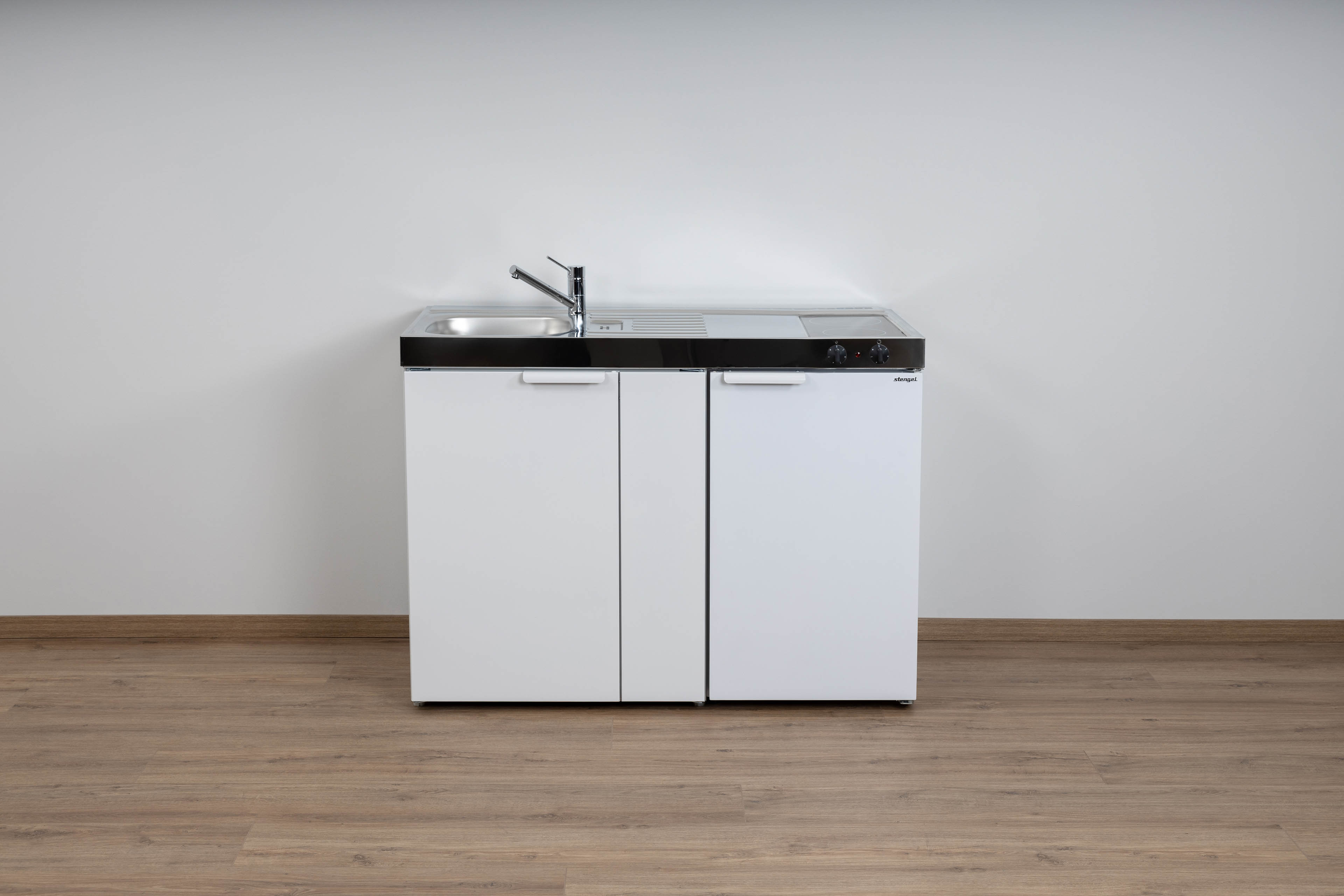 MK120-Glaskeramik-Wei Miniküche Kitchenline MK 120