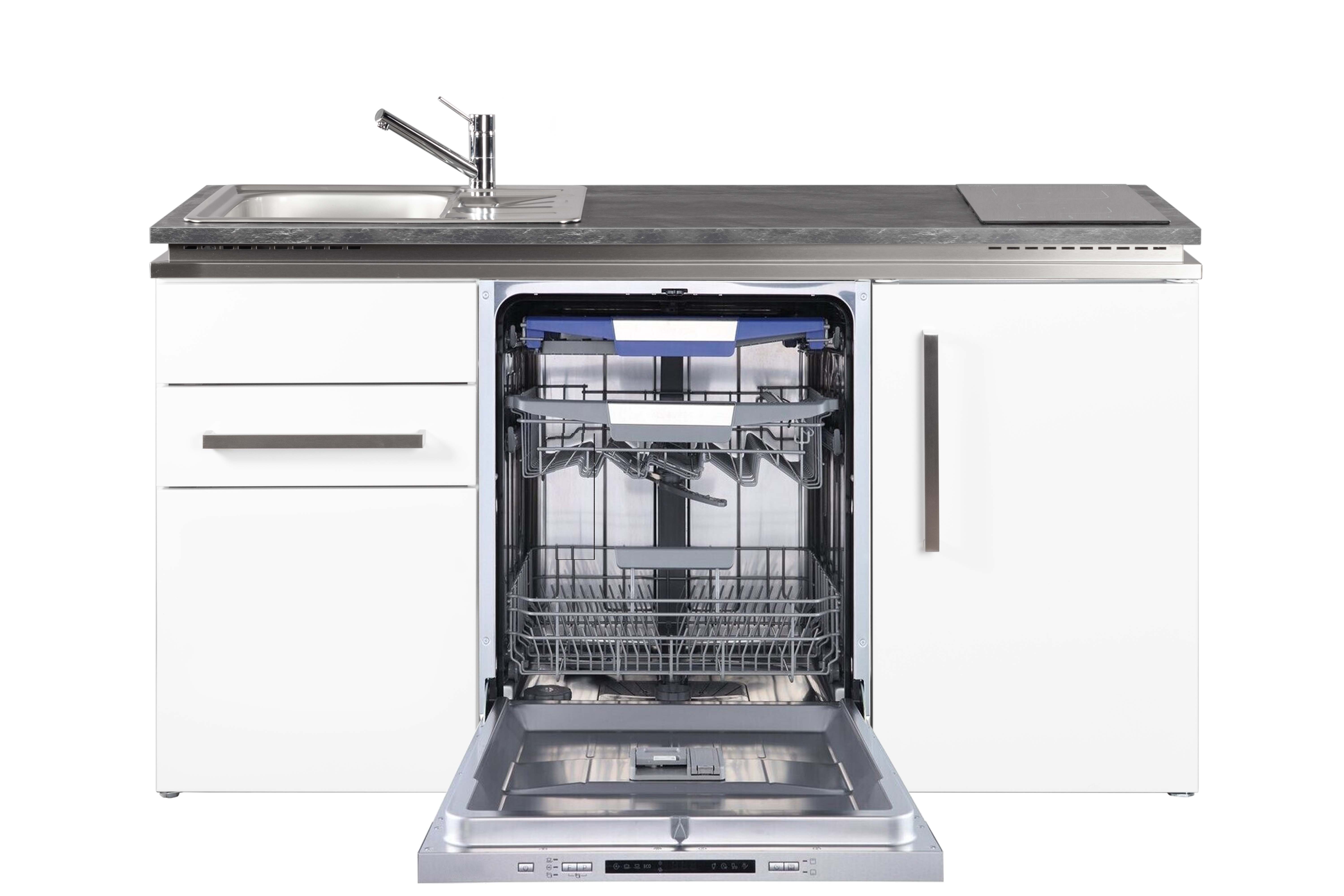 Miniküche Designline MDGG 160 - Mit Geschirrspüler Groß für 15 Gedecke