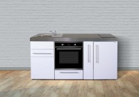 Miniküche Premiumline MPB 180 A - Mit Backofen, Kühlschrank & Apothekerauszug Miniküche Premiumline MPB 180 A - Mit Backofen, Kühlschrank & Apothekerauszug