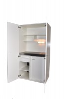 Schrankküche SK Basic Plus 120 Holz - inkl. Beleuchtung & Schublade Schrankküche SK Basic Plus 120 Holz - inkl. Beleuchtung & Schublade