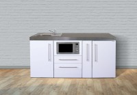 Miniküche Premiumline MPM 180 A - Mit Mikrowelle & Apothekerauszug Miniküche Premiumline MPM 180 A - Mit Mikrowelle & Apothekerauszug